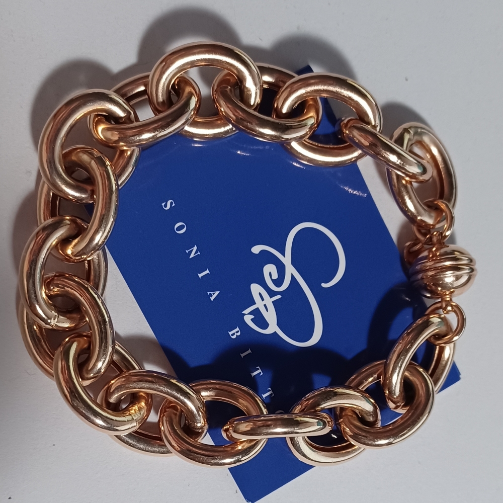 BRONZE Rose Gold BRACELET. MILOR 🇮🇹 Italy